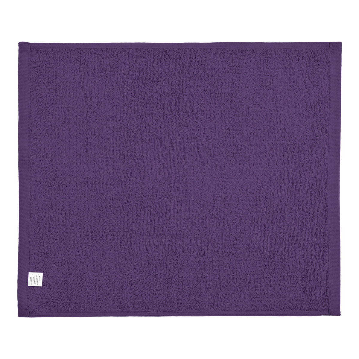 Cotton Velour Rally Towel, 15 x 18 Inches - Purple - Back