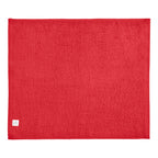Cotton Velour Rally Towel, 15 x 18 Inches - Red - Back