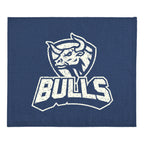 Cotton Velour Rally Towel, 15 x 18 Inches - Royal Blue - Silk Screen
