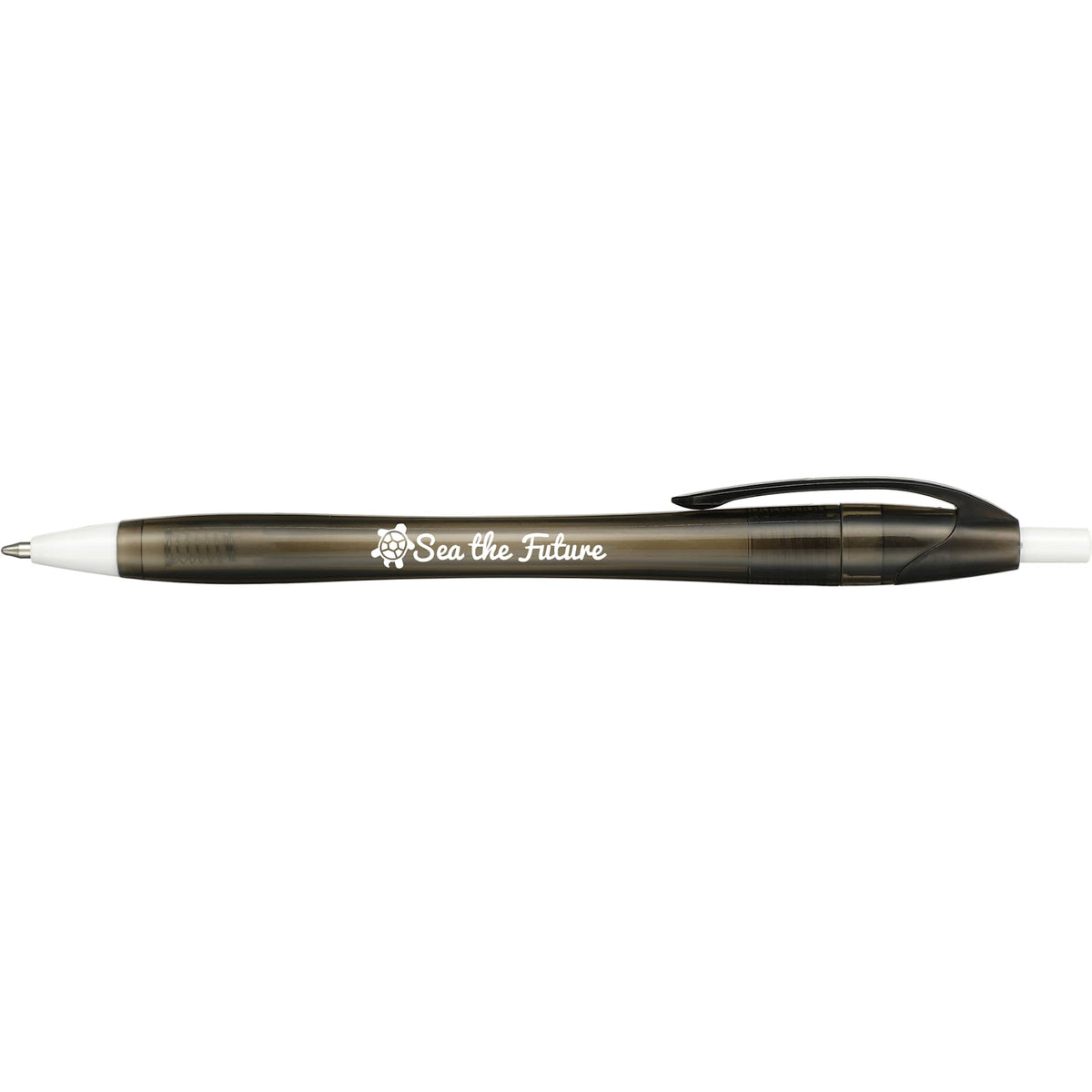 Cougar Ballpoint Pen in Recycled PET - Black - Front