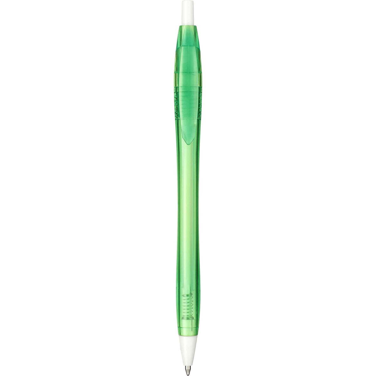 Cougar Ballpoint Pen in Recycled PET - Green - Front 2