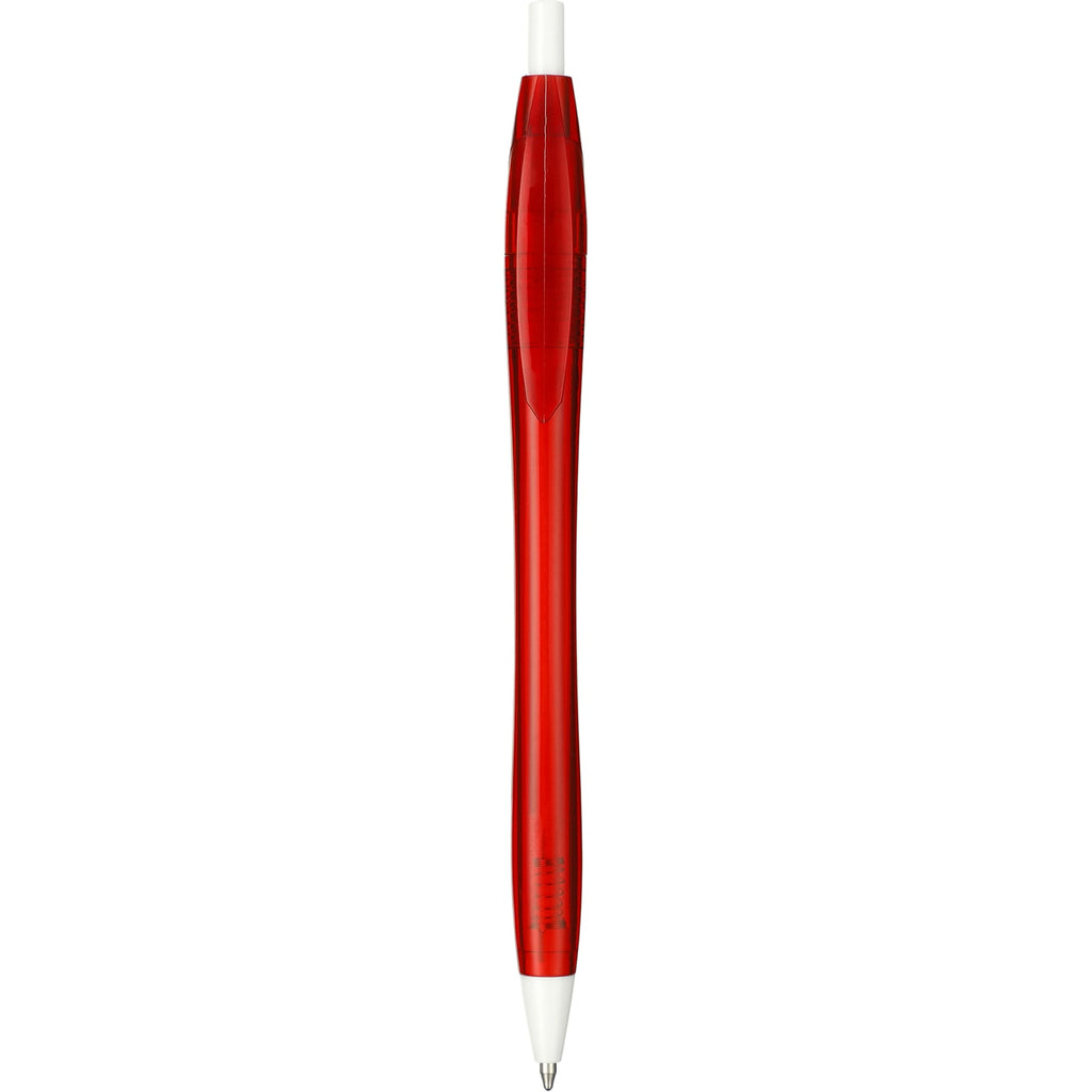 Cougar Ballpoint Pen in Recycled PET - Red - Front 2