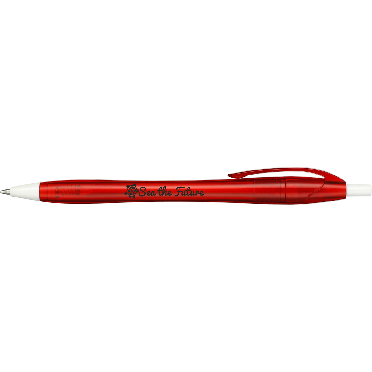 Cougar Ballpoint Pen in Recycled PET - Red - Front