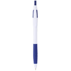 Cougar Ballpoint Pen with Rubber Grip - Wblue - Front 2