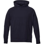 Coville Knit Hoodie with Thumb Holes for Men Debossing - Navy - Front Flat