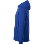 Coville Knit Hoodie with Thumb Holes for Men Debossing - New Royal - Left Side