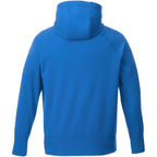Coville Knit Hoodie with Thumb Holes for Men Debossing - Olympic Blue - Back Flat