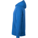 Coville Knit Hoodie with Thumb Holes for Men Debossing - Olympic Blue - Left Side