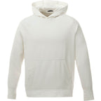 Coville Knit Hoodie with Thumb Holes for Men Debossing - Whte - Front Flat