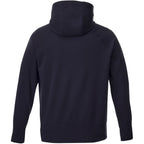 Coville Knit Hoodie with Thumb Holes for Men Embroidery - Navy - Back Flat
