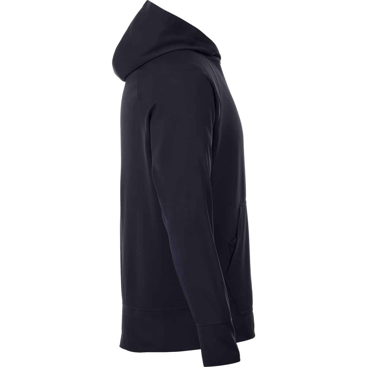 Coville Knit Hoodie with Thumb Holes for Men Embroidery - Navy - Right Side