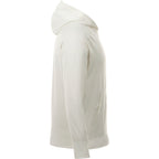 Coville Knit Hoodie with Thumb Holes for Men Embroidery - Whte - Right Side