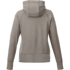 Coville Knit Hoodie with Thumb Holes for Women Laser Engraving - Heather Grey - Back Flat 2