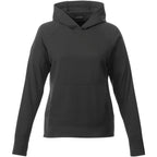 Coville Knit Hoodie with Thumb Holes for Women Transfer - Black - Front Flat
