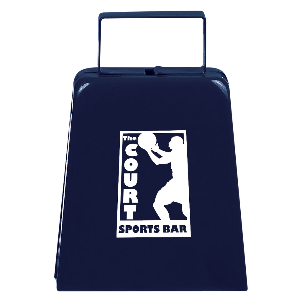 Cow Bell, Large - Navy - Pad Print