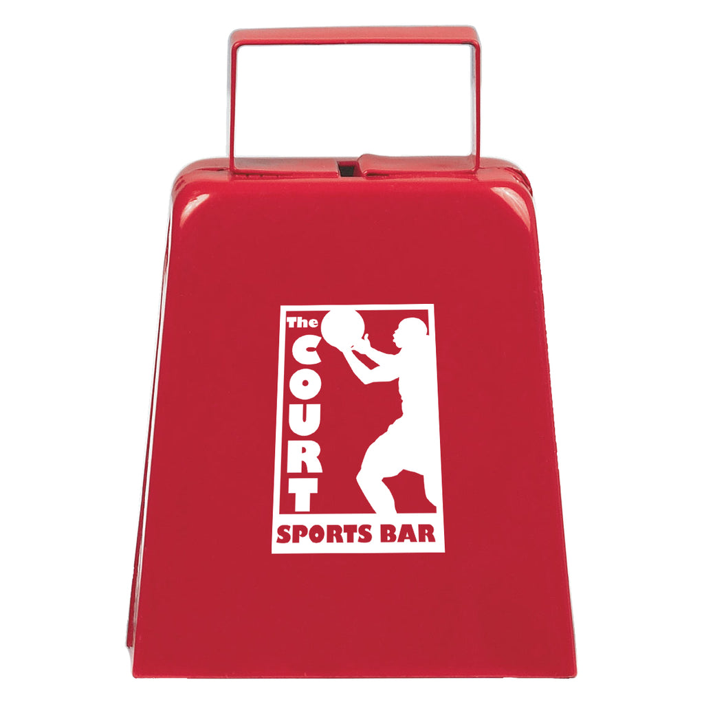Cow Bell, Large - Red - Pad Print