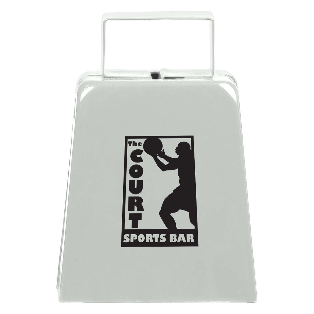 Cow Bell, Large - White - Pad Print