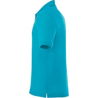 Crandall Poly Cotton Pique Polo for Men Embroidery - Aspen Blue - Left Side