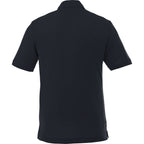 Crandall Poly Cotton Pique Polo for Men Embroidery - Navy - Back Flat