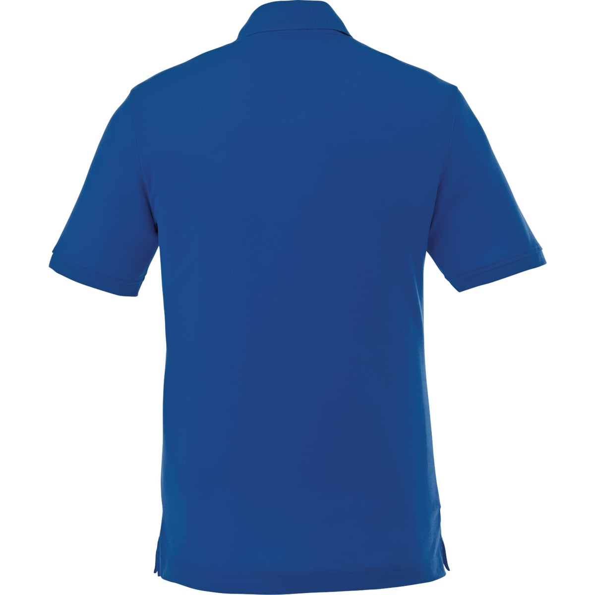 Crandall Poly Cotton Pique Polo for Men Embroidery - New Royal - Back Flat