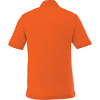 Crandall Poly Cotton Pique Polo for Men Embroidery - Orange - Back Flat