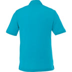 Crandall Poly Cotton Pique Polo for Men Transfer - Aspen Blue - Back Flat