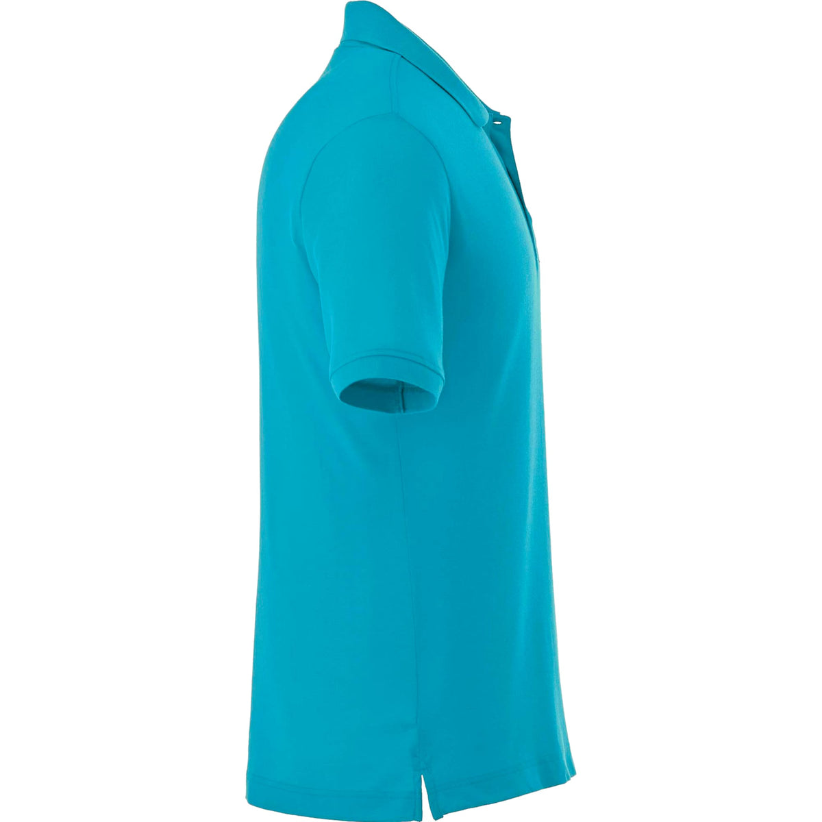 Crandall Poly Cotton Pique Polo for Men Transfer - Aspen Blue - Right Side