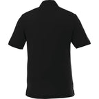 Crandall Poly Cotton Pique Polo for Men Transfer - Black - Back Flat