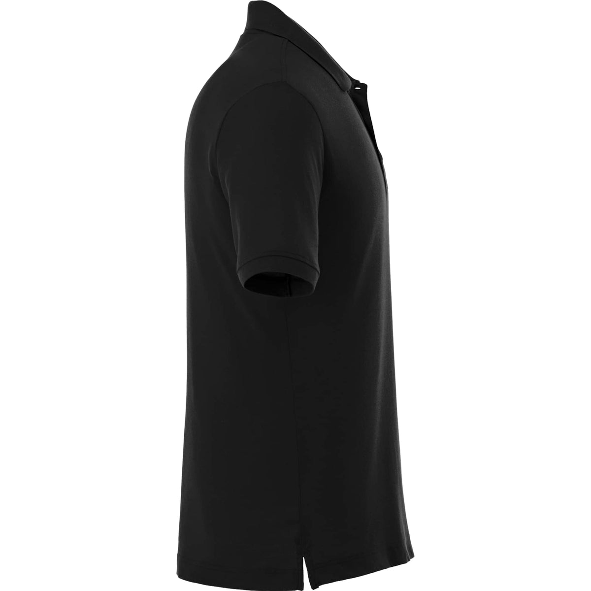 Crandall Poly Cotton Pique Polo for Men Transfer - Black - Right Side