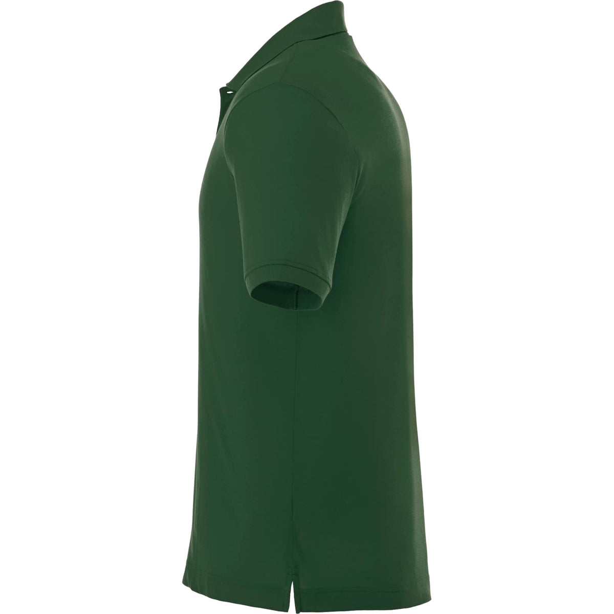 Crandall Poly Cotton Pique Polo for Men Transfer - Forest Green - Left Side