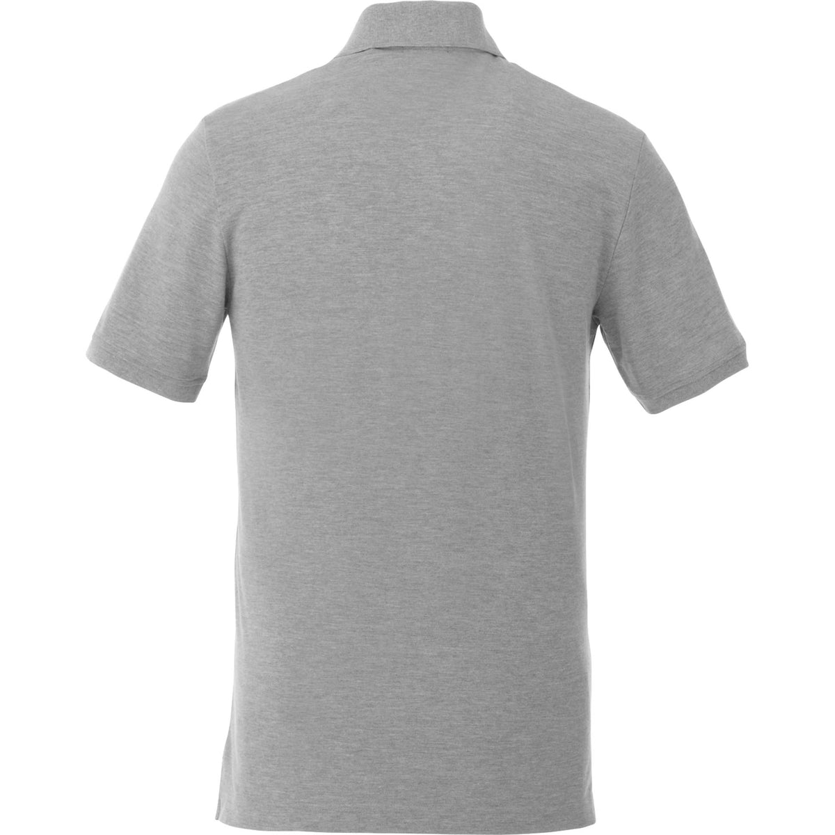 Crandall Poly Cotton Pique Polo for Men Transfer - Heather Grey - Back Flat