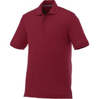 Crandall Poly Cotton Pique Polo for Men Transfer - Maroon - Flat