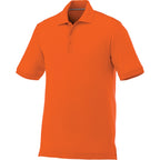 Crandall Poly Cotton Pique Polo for Men Transfer - Orange - Flat