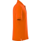 Crandall Poly Cotton Pique Polo for Men Transfer - Orange - Right Side