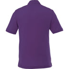 Crandall Poly Cotton Pique Polo for Men Transfer - Purple - Back Flat