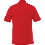 Crandall Poly Cotton Pique Polo for Men Transfer - Team Red - Back Flat