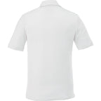 Crandall Poly Cotton Pique Polo for Men Transfer - White - Back Flat