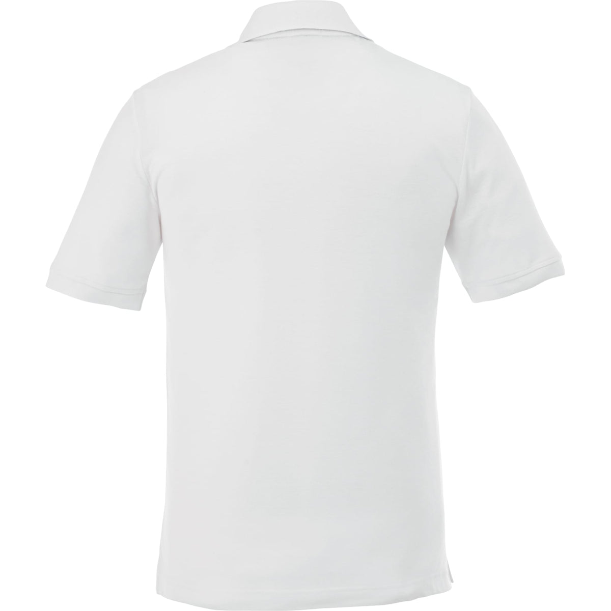 Crandall Poly Cotton Pique Polo for Men Transfer - White - Back Flat
