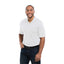 Crandall Poly Cotton Pique Polo for Men Transfer - White - Back