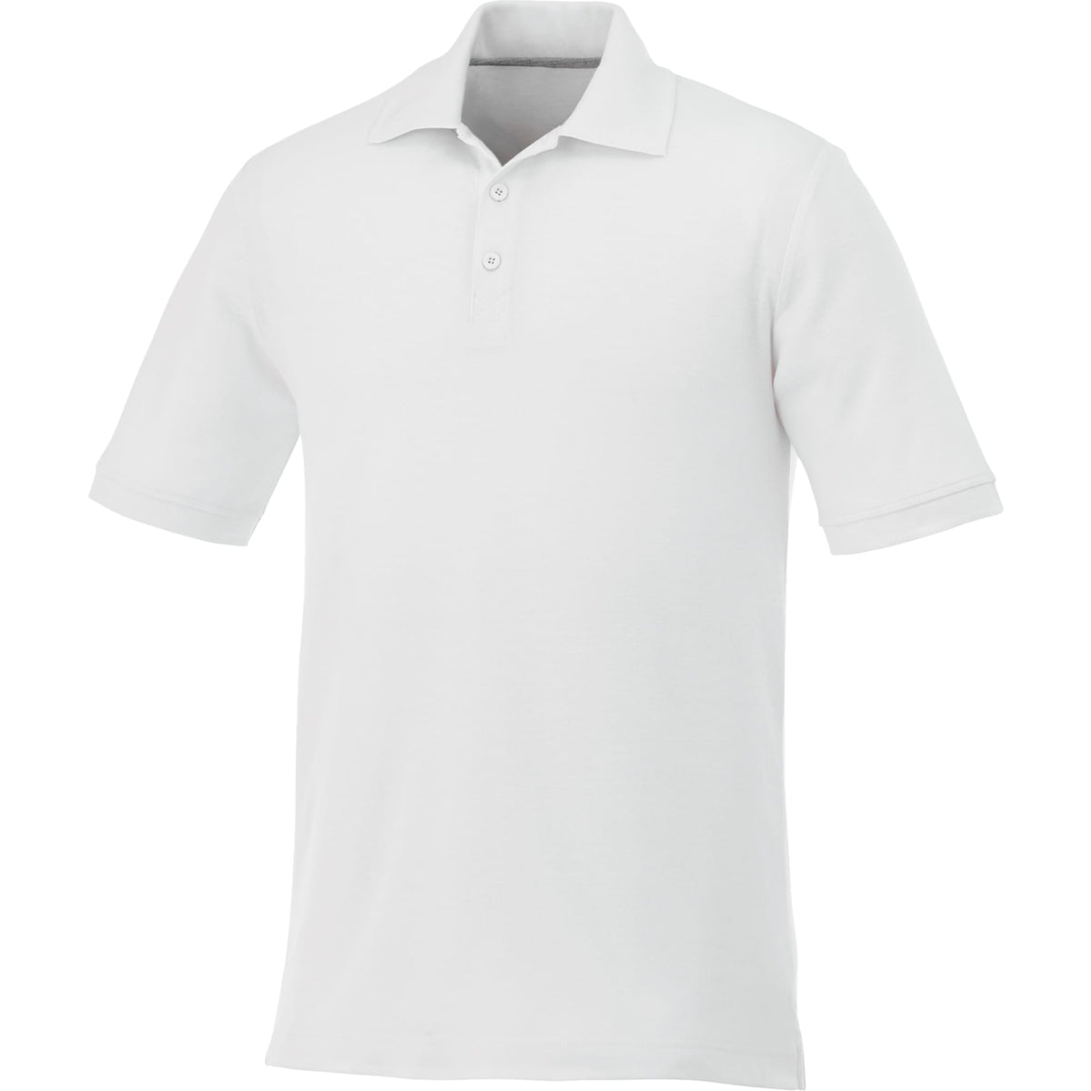 Crandall Poly Cotton Pique Polo for Men Transfer - White - Flat