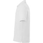 Crandall Poly Cotton Pique Polo for Men Transfer - White - Left Side