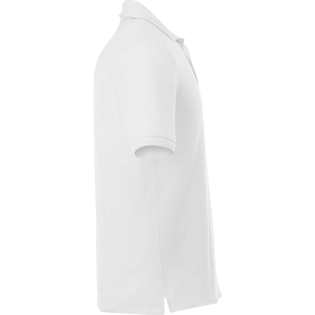 Crandall Poly Cotton Pique Polo for Men Transfer - White - Right Side