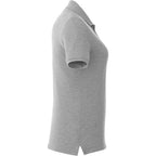 Crandall Poly Cotton Pique Polo for Women Transfer - Heather Grey - Right Side