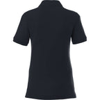 Crandall Poly Cotton Pique Polo for Women Transfer - Navy - Back Flat