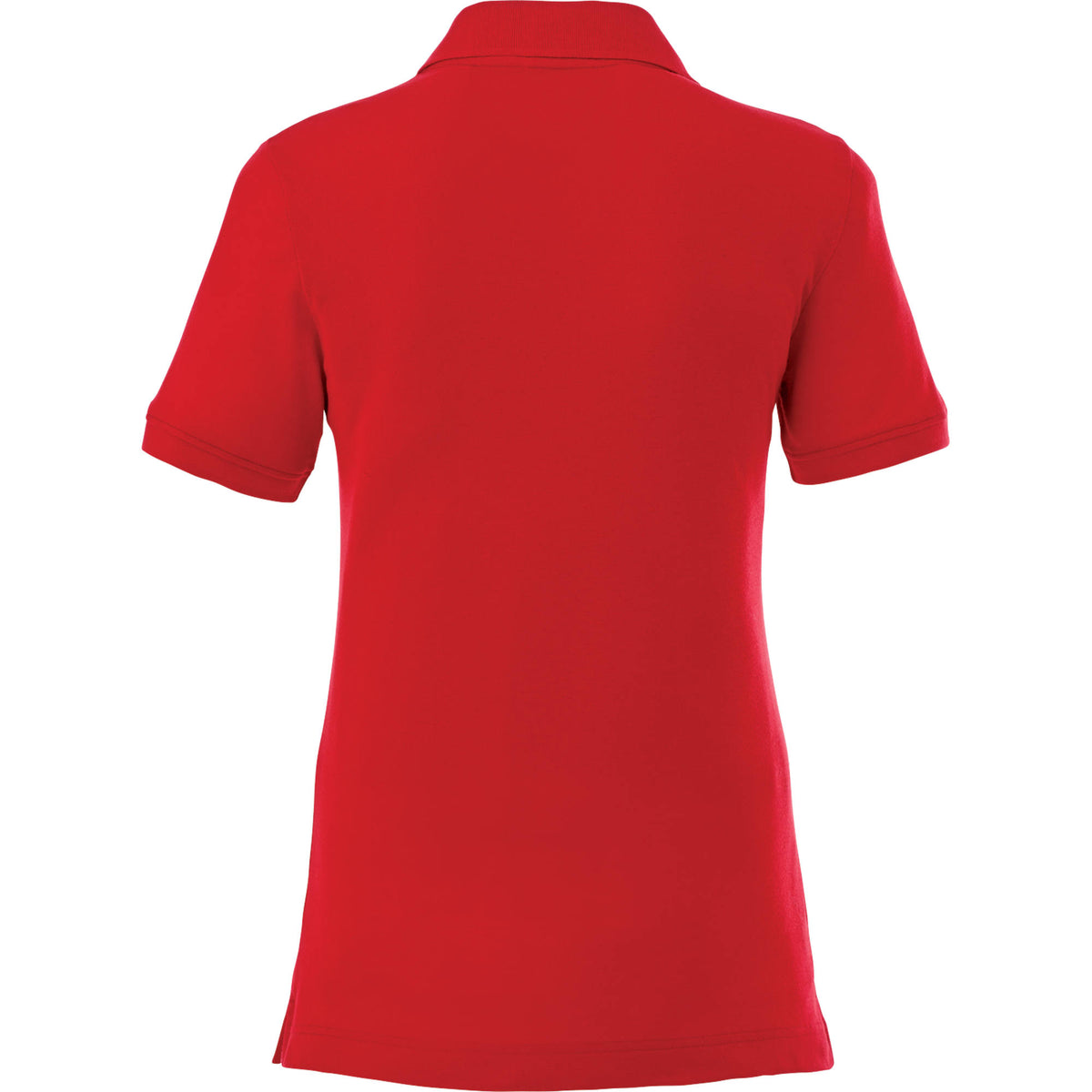 Crandall Poly Cotton Pique Polo for Women Transfer - Team Red - Back Flat
