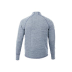 Crane Performance Knit Half Zip with Thumb Holes for Men Embroidery - Invictus Heather - Back Flat