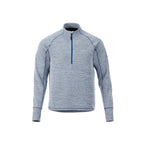Crane Performance Knit Half Zip with Thumb Holes for Men Transfer - Invictus Heather - Front Flat
