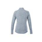 Crane Performance Knit Half Zip with Thumb Holes for Women Embroidery - Invictus Heather - Front Flat