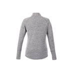 Crane Performance Knit Half Zip with Thumb Holes for Women Transfer - Heather Charcoal - Front Flat