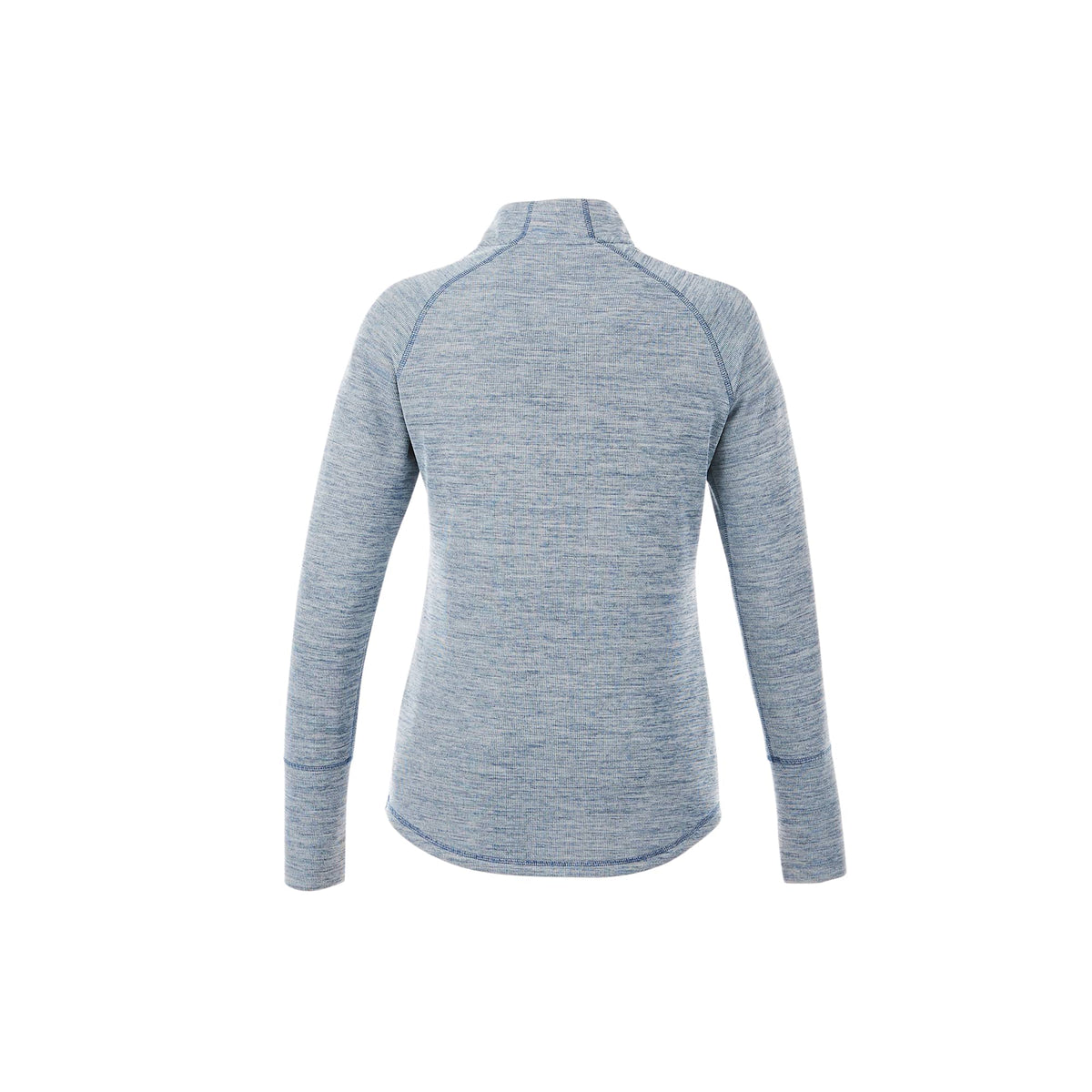 Crane Performance Knit Half Zip with Thumb Holes for Women Transfer - Invictus Heather - Front Flat